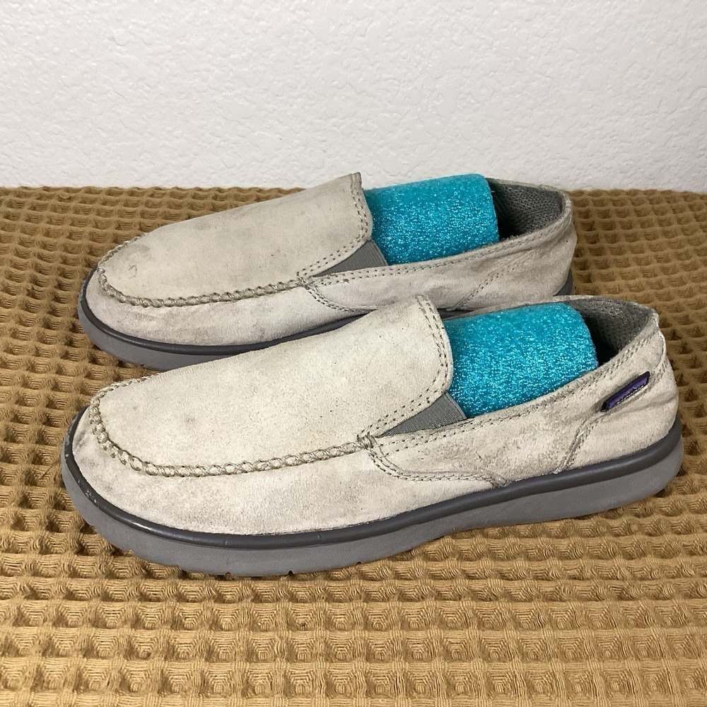 Patagonia Slip On Shoes Mens Size 8 Khaki Casual Loafers Comfort